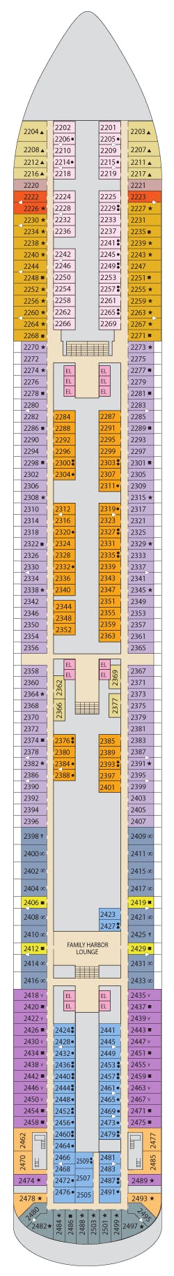 Carnival Panorama deck plans - Cruiseline.com