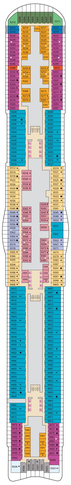 Mardi Gras Deck Plans - Cruiseline.com