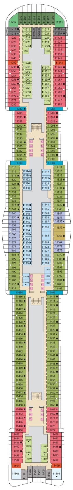 Mardi Gras deck plans - Cruiseline.com