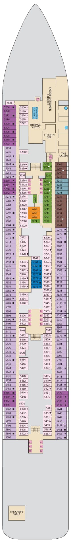 Mardi Gras deck plans - Cruiseline.com