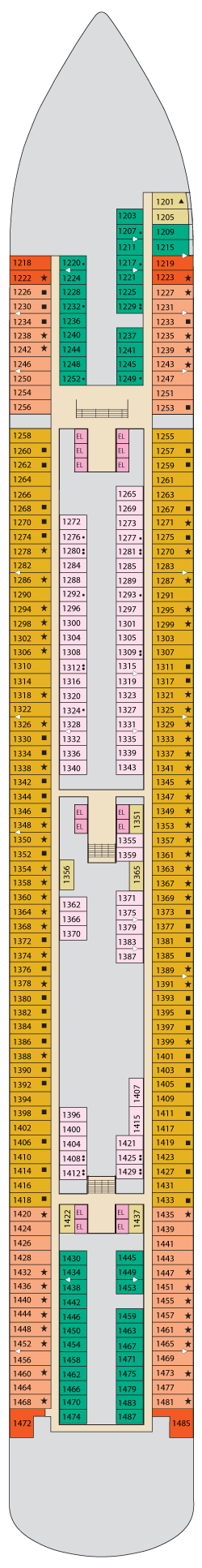 Carnival Firenze Deck Plans - Cruiseline.com