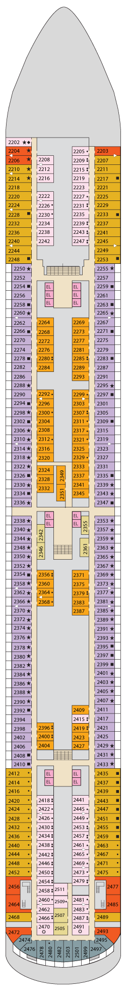 Carnival Firenze Deck Plans - Cruiseline.com