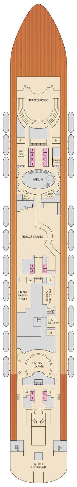 Carnival Firenze Deck Plans - Cruiseline.com