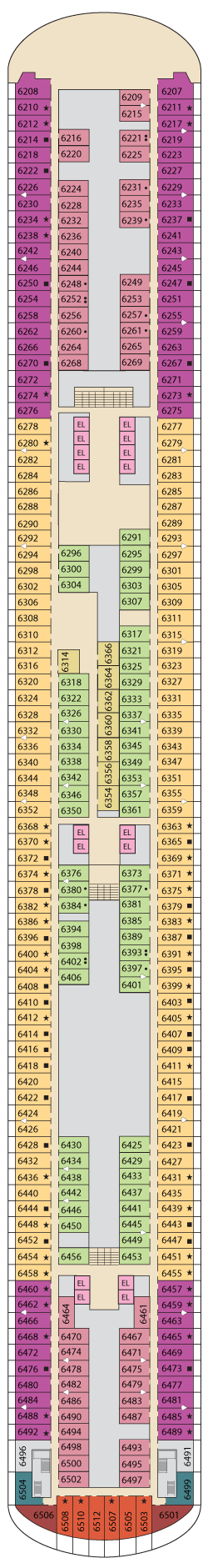 Carnival Firenze Deck Plans - Cruiseline.com