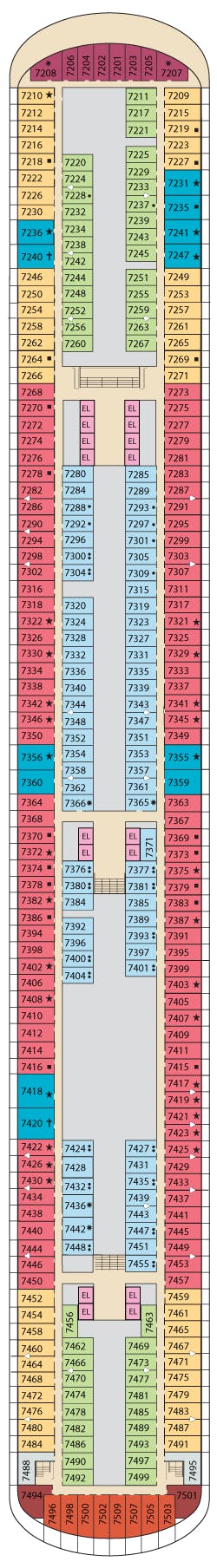 Carnival Firenze deck plans - Cruiseline.com