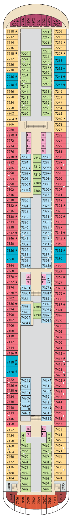 Carnival Venezia Deck Plans - Cruiseline.com