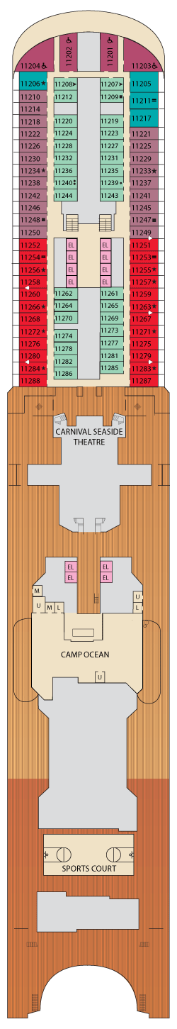 Carnival Venezia Deck Plans - Cruiseline.com