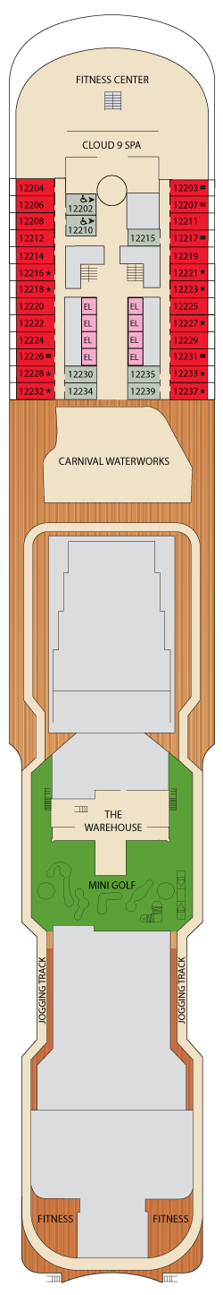 Carnival Venezia Deck Plans - Cruiseline.com