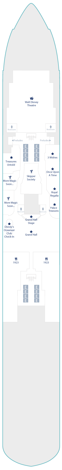 Disney Treasure Deck Plans - Cruiseline.com