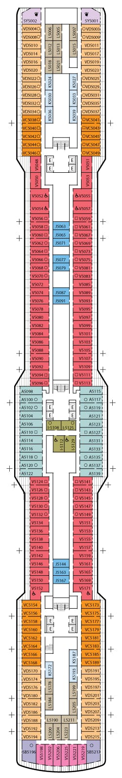 Koningsdam deck plans - Cruiseline.com