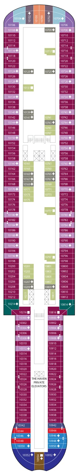 Norwegian Prima deck plans - Cruiseline.com