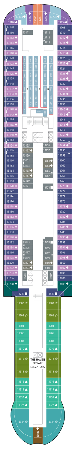 Norwegian Prima Deck Plans - Cruiseline.com