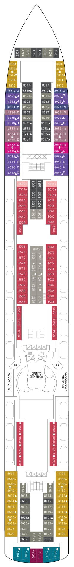 Norwegian Jade deck plans - Cruiseline.com