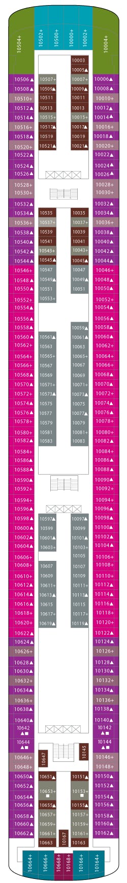 Norwegian Jade deck plans - Cruiseline.com