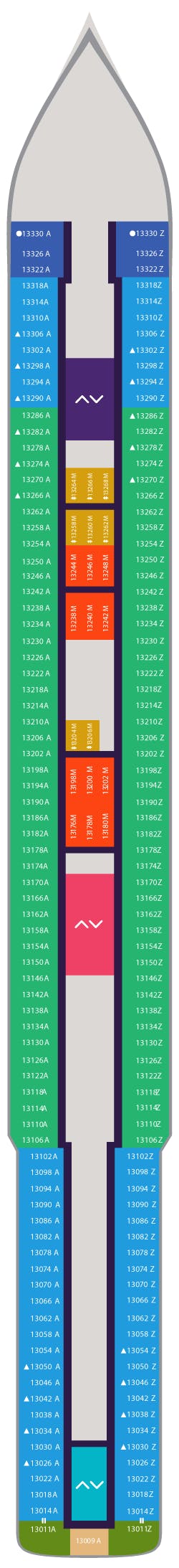 Scarlet Lady deck plans - Cruiseline.com