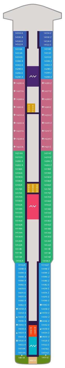 Scarlet Lady deck plans - Cruiseline.com