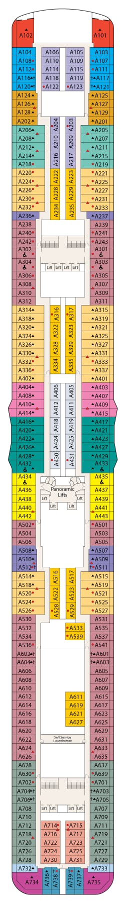 Majestic Princess deck plans - Cruiseline.com