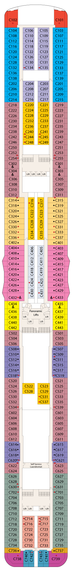 Enchanted Princess Deck Plans - Cruiseline.com