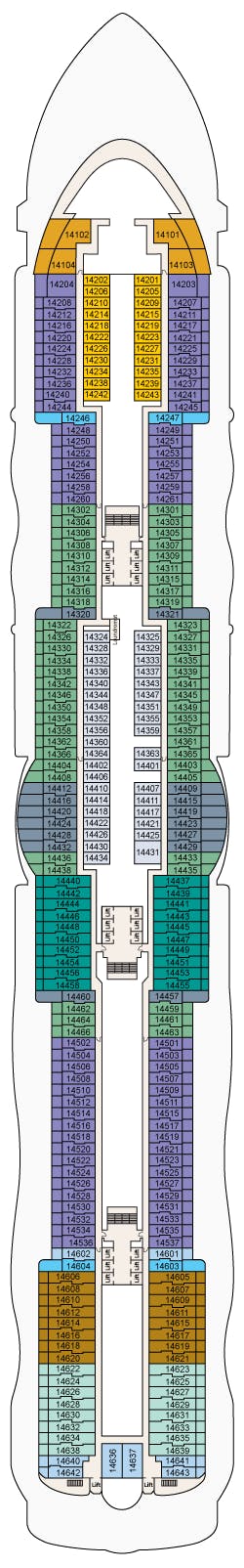 Sun Princess Deck Plans - Cruiseline.com