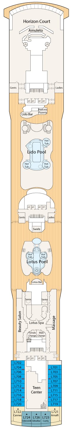 Island Princess deck plans - Cruiseline.com