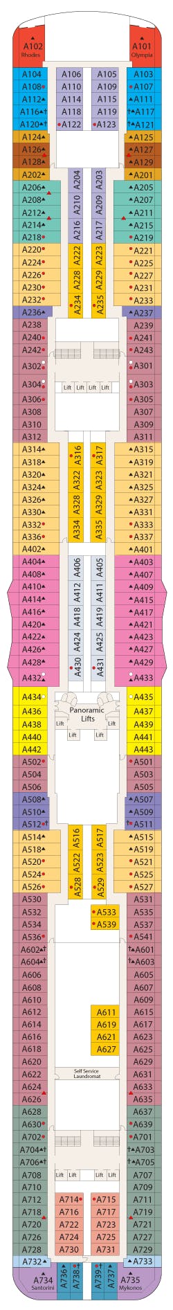 Regal Princess deck plans - Cruiseline.com