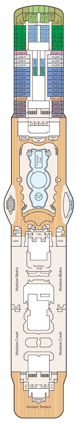 Regal Princess deck plans - Cruiseline.com