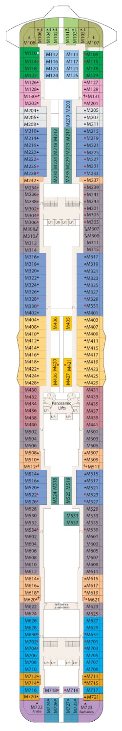 Regal Princess deck plans - Cruiseline.com