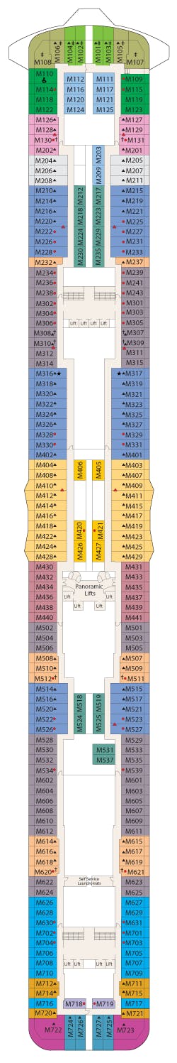 princess cruise lines regal princess deck plan