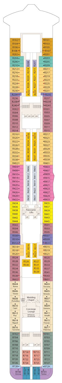 Regal Princess deck plans - Cruiseline.com