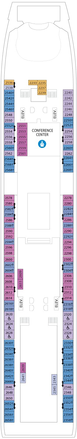 Adventure of the Seas deck plans - Cruiseline.com