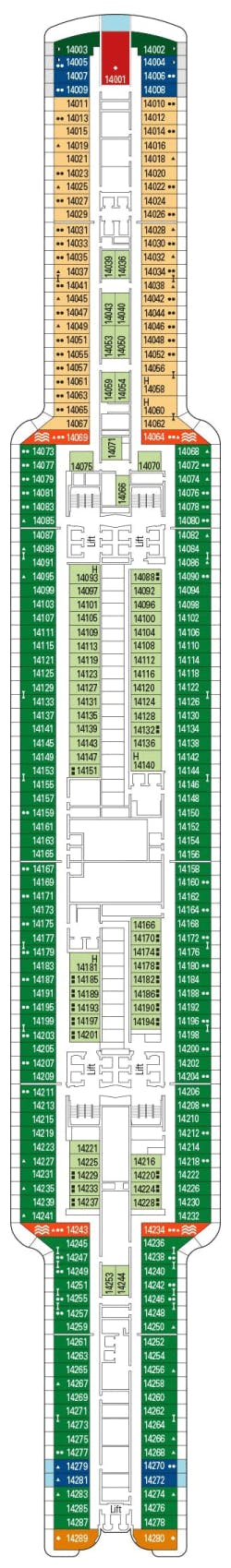 MSC Seashore deck plans - Cruiseline.com