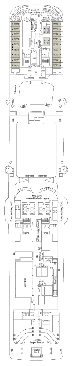 MSC Euribia deck plans - Cruiseline.com