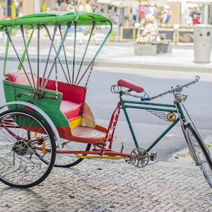 Bari in a Rickshaw