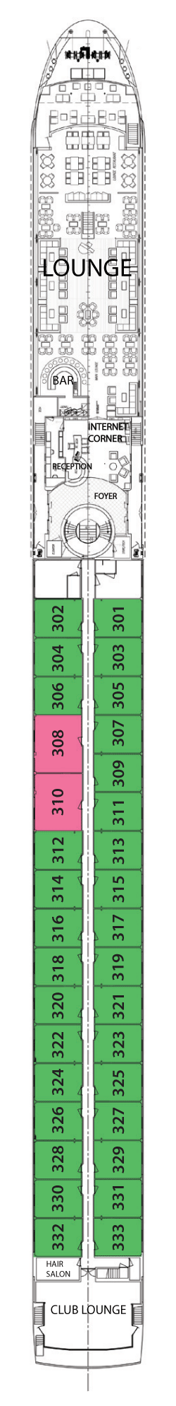 Avalon Panorama Deck Plans - Cruiseline.com