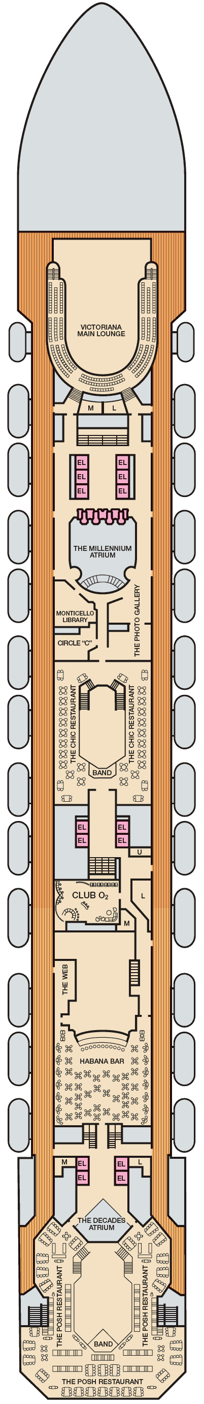 Carnival Freedom deck plans - Cruiseline.com