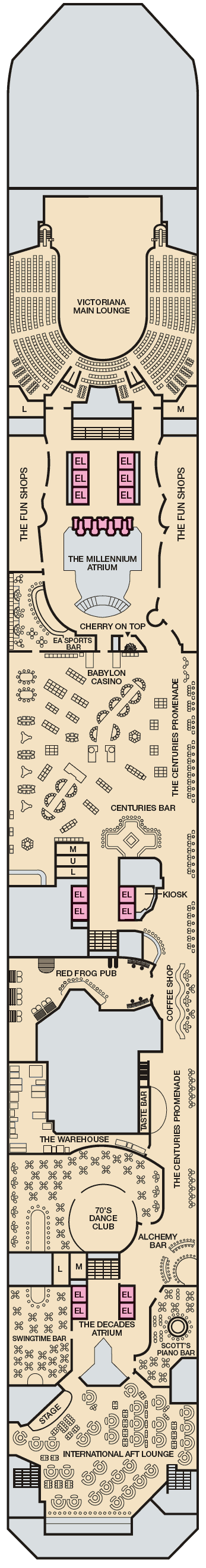 Carnival Freedom Deck Plans