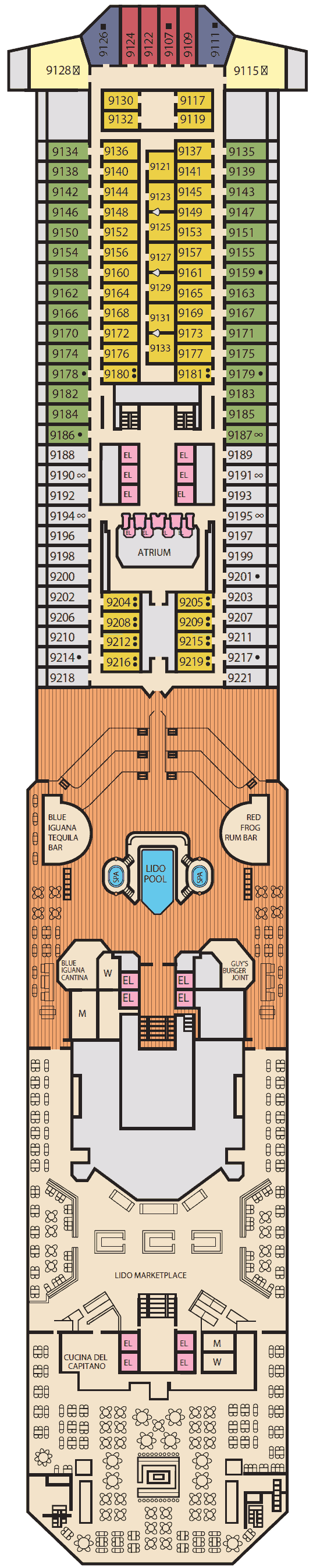 Carnival Sunshine deck plans