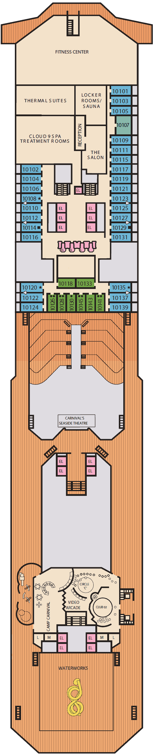 Carnival Sunshine deck plans