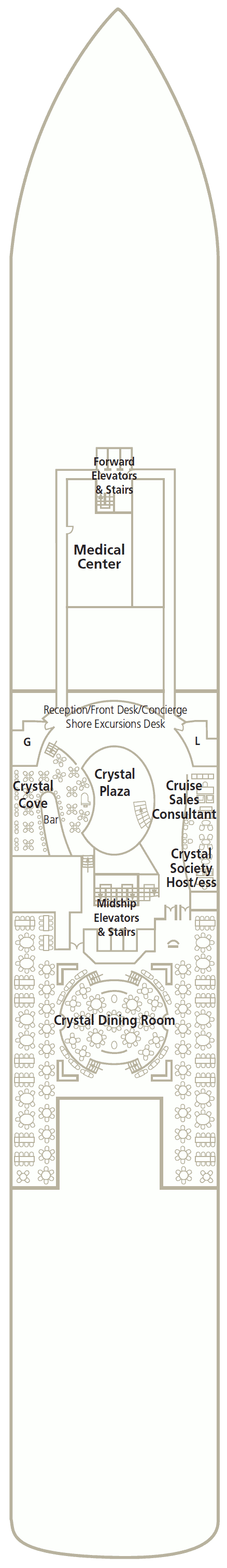 Crystal Serenity deck plans - Cruiseline.com