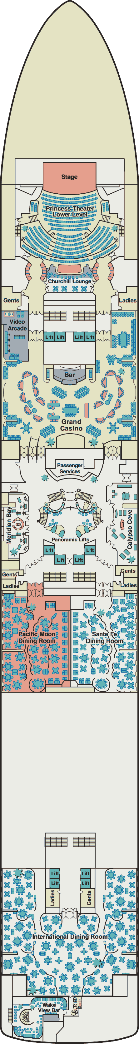 Diamond Princess deck plans - Cruiseline.com