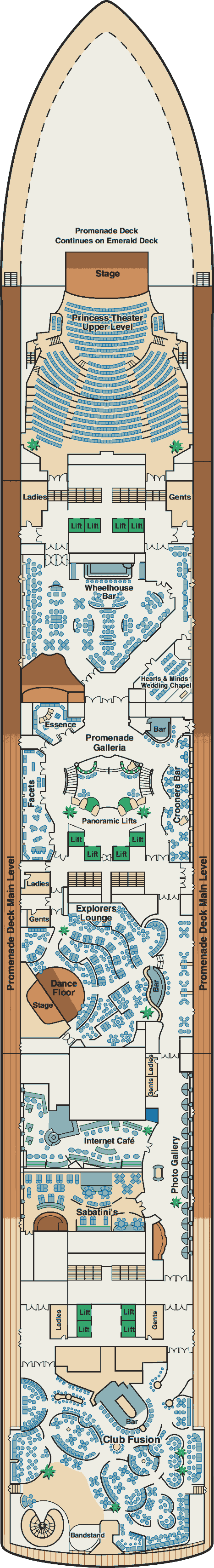 Diamond Princess deck plans - Cruiseline.com