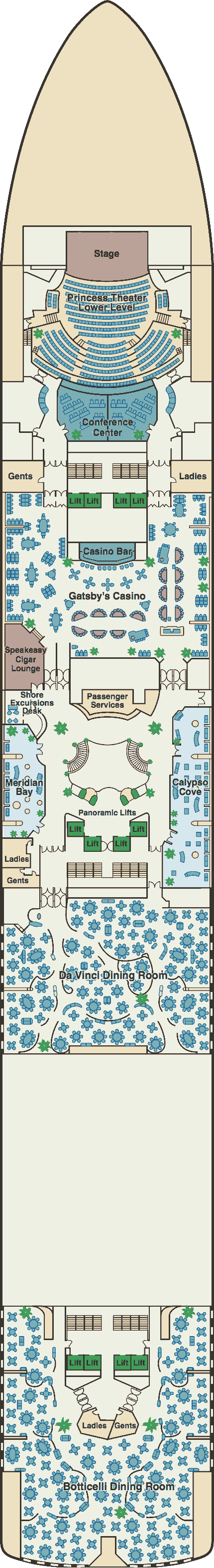 princess cruise emerald deck plan