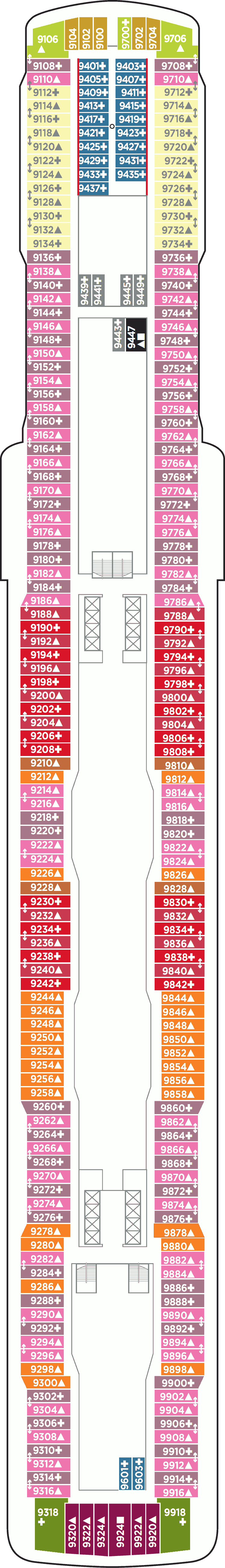 Norwegian Escape deck plans - Cruiseline.com