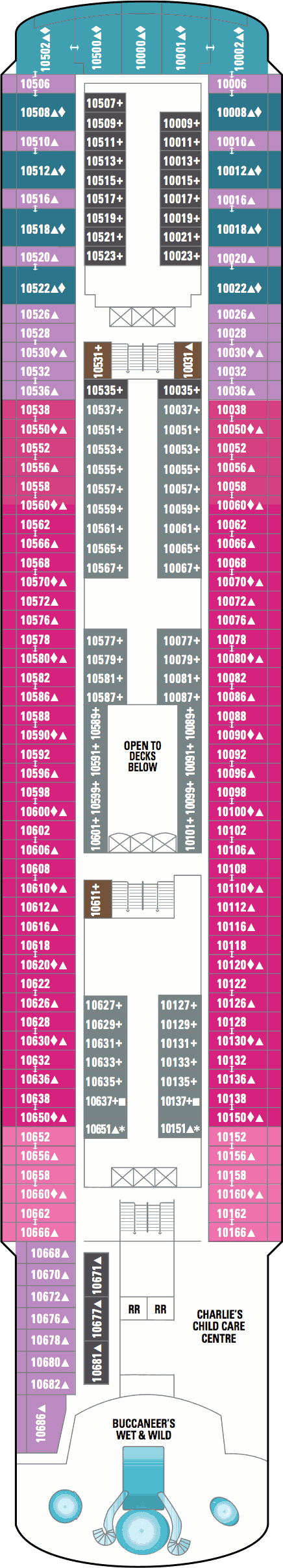 Norwegian Spirit deck plans - Cruiseline.com