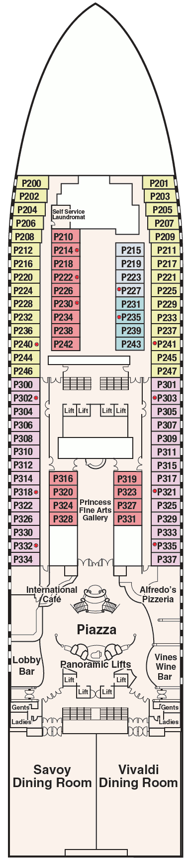 Sapphire Princess deck plans - Cruiseline.com