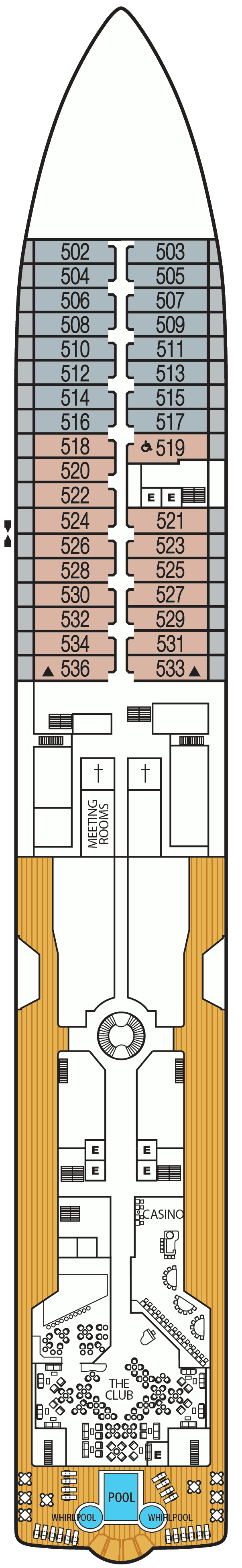 Seabourn Sojourn deck plans - Cruiseline.com