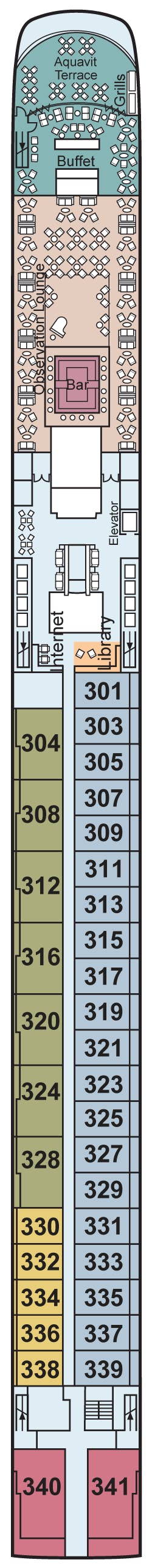 Viking Lofn deck plans - Cruiseline.com