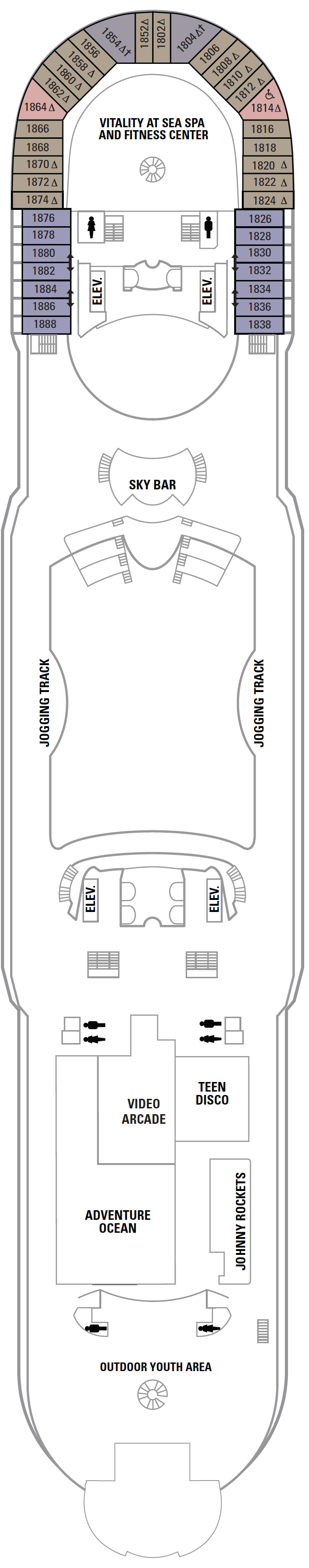 Voyager of the Seas deck plans - Cruiseline.com