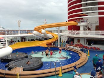 Pools onboard the Disney Wonder - Cruiseline.com