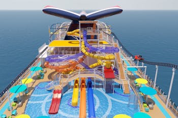 how many pools are on the mardi gras cruise ship